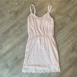 STUDIO by YDE Pink Lace Dress Women's Medium Floral Summer‎ Straps